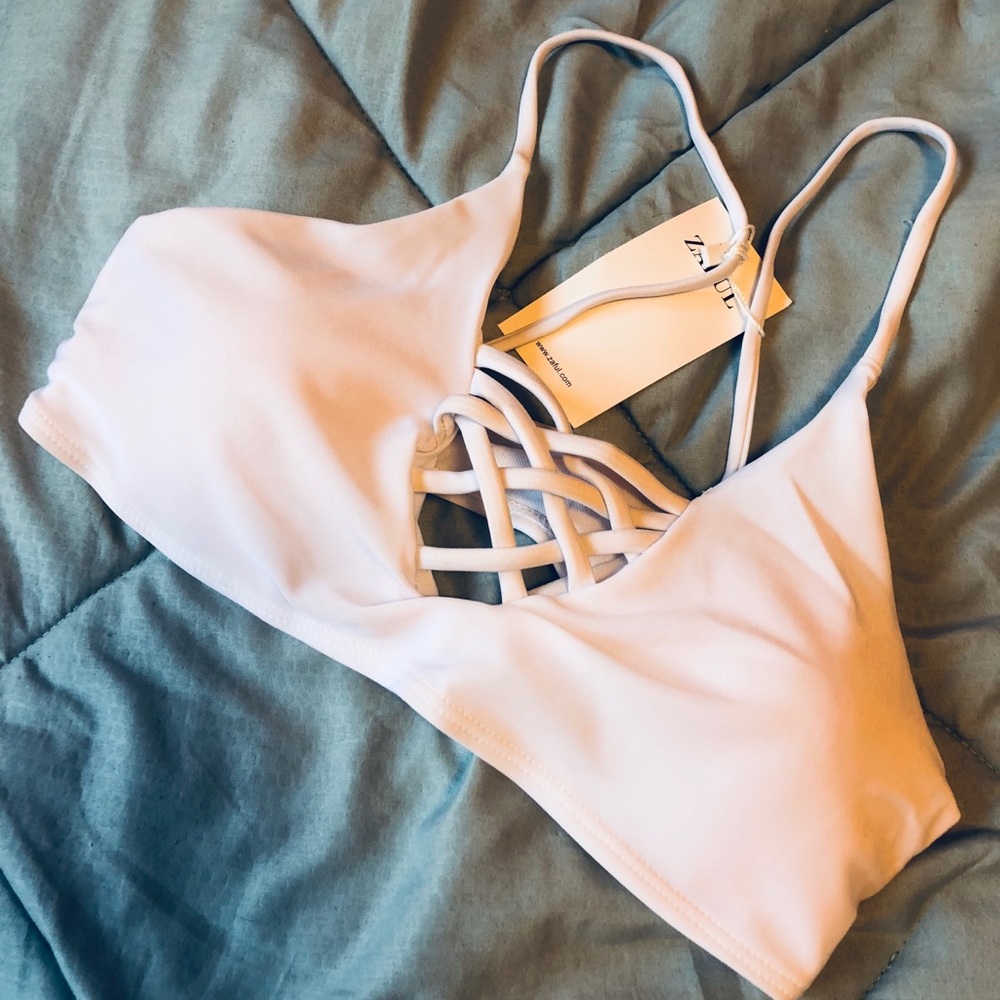 White Zaful Bikini! Size M Never Worn!